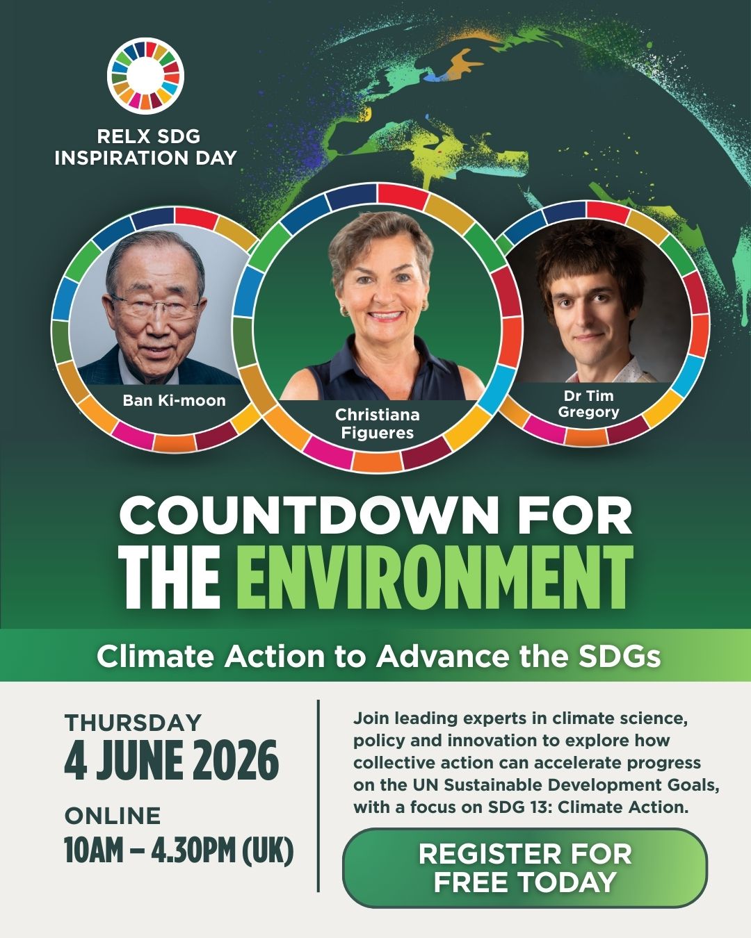 Event card image featuring picture of Ban Ki-moon, Christiana Figueres and Dr Tim Gregory