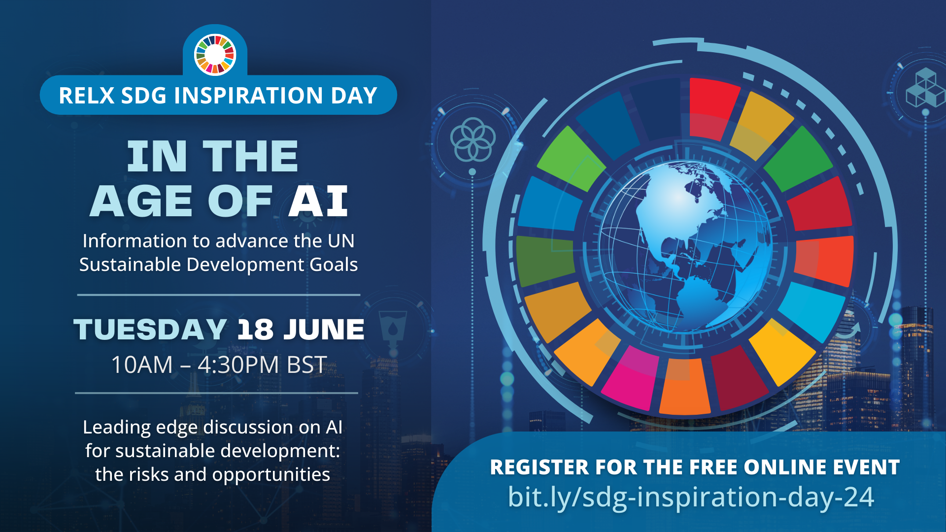 SDG wheel with Age of AI event details
