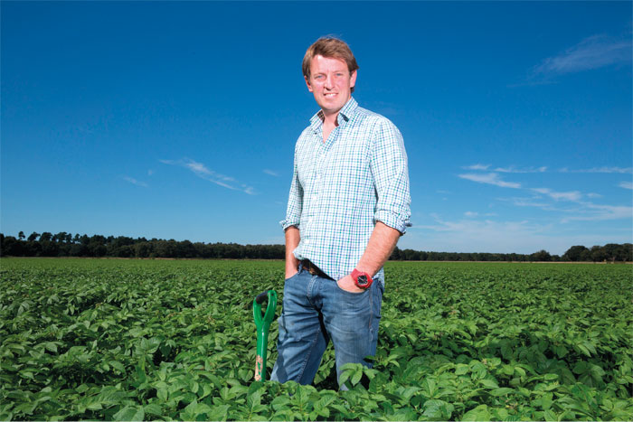 Tim Pratt has seen an increase in soil fertility on his vegetable-producing farm Tim Pratt has seen an increase in soil fertility on his vegetable-producing farm
